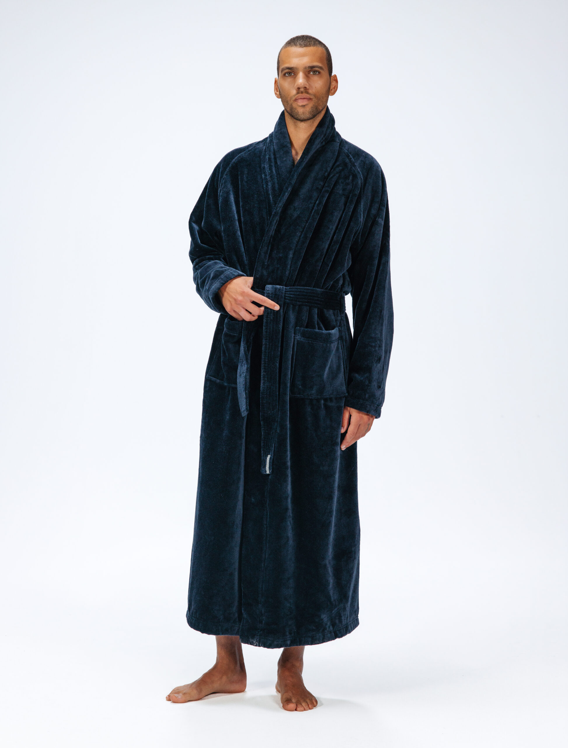 Long Silk Robe Mens Affordable Loungewear UK