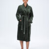 Torekov Bathrobe Forest Green Women