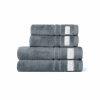 Towel set skrea blue gray