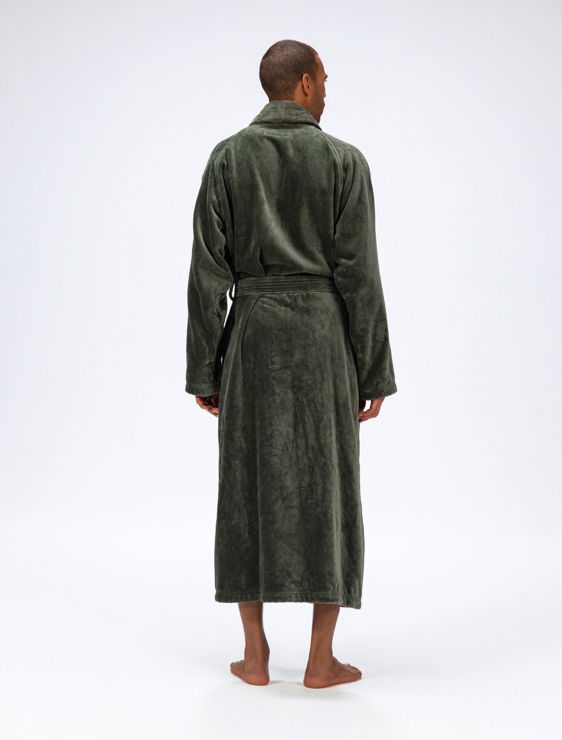 VULCANODON Mens Hooded Robe, Big and Tall Full Length Plush Robe for Men  Long Fleece Bathrobe（Black/Dark Grey, Small-Medium） - Walmart.com